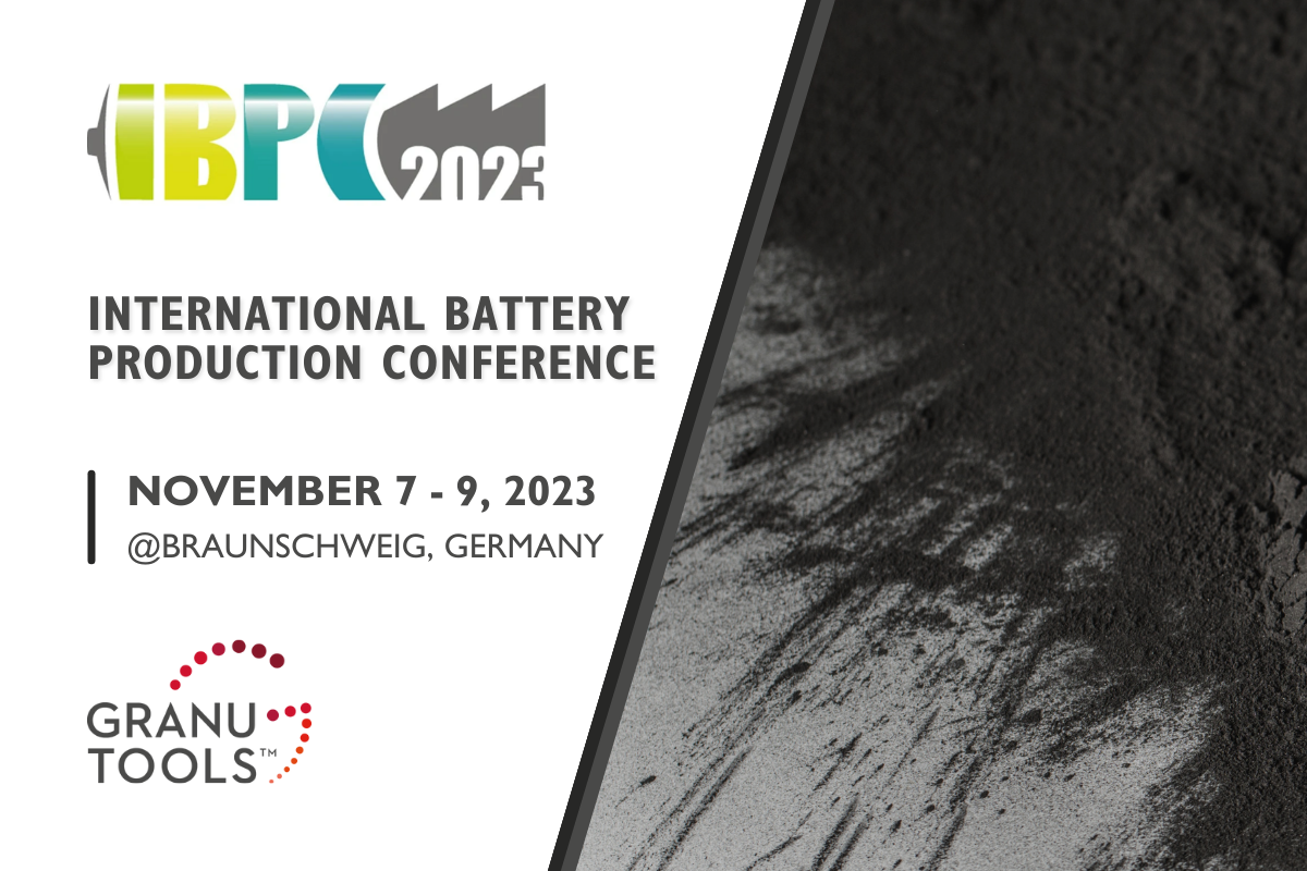 banner of Granutools to share that we will attend IBPC 2023 from November 7 to 9 in Braunschweig, Germany